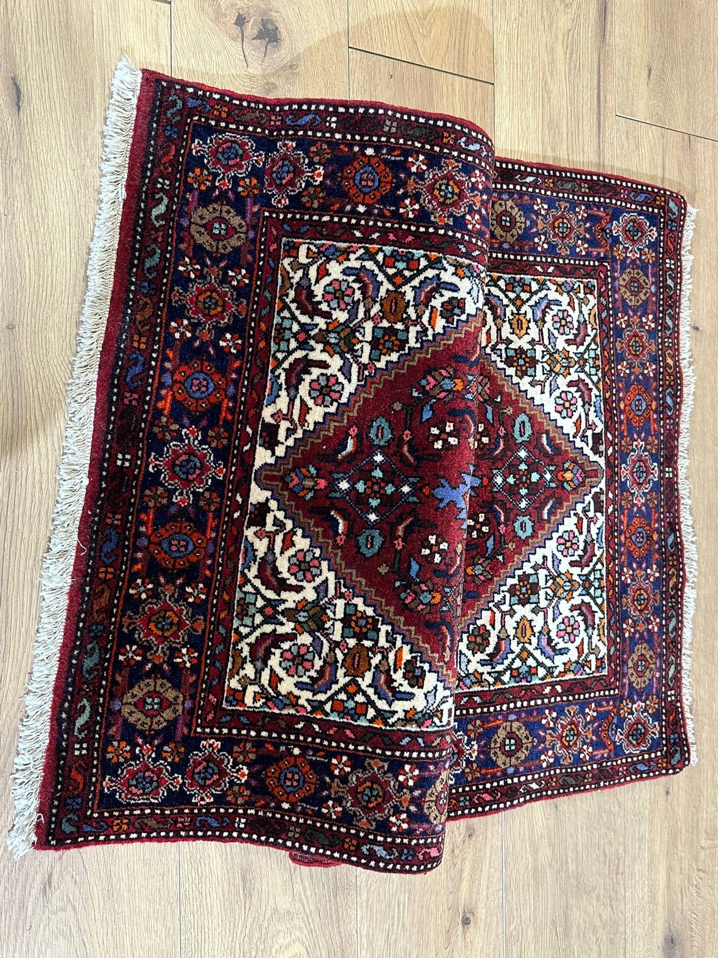 Orientteppich handgeknüpft Bidjar Goldtog 120x75 cm