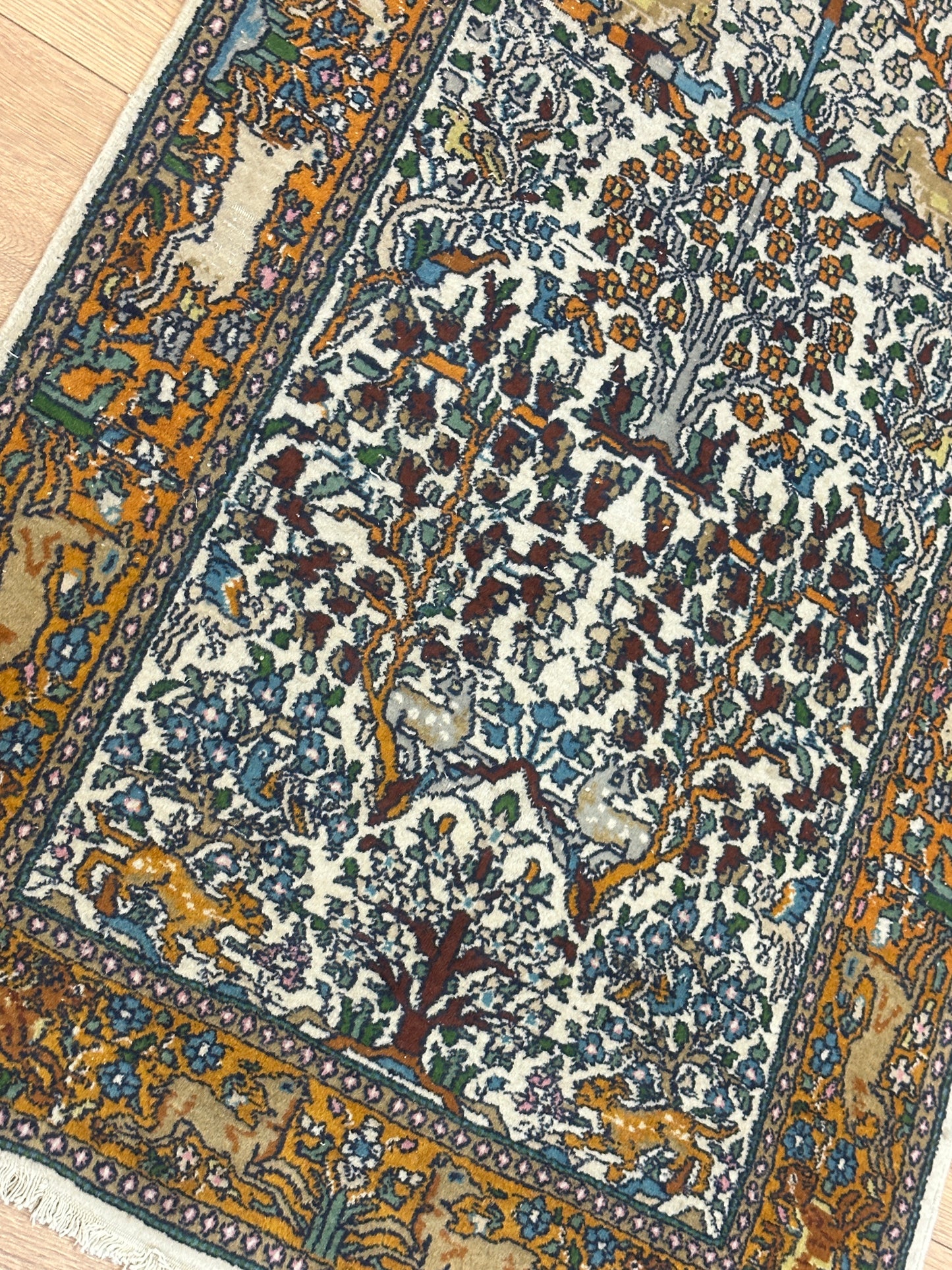 Handgeknüpfter Perser Orientteppich - Ghom Kork 125x75 cm