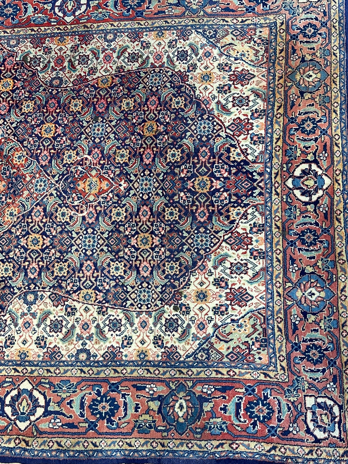 Orientteppich handgeknüpft Täbriz 215x133 cm Mahi Korkwolle
