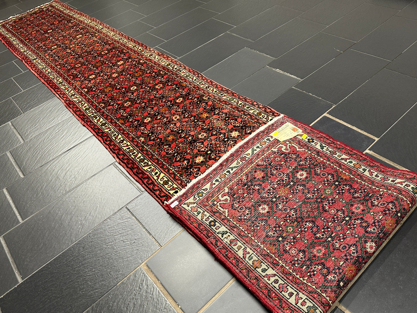 Handgeknüpfter Perser Orientteppich Läufer: Hamadan 490x82cm