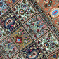 Orientteppich handgeknüpft Ghom Felder Korkwolle 155x110 cm
