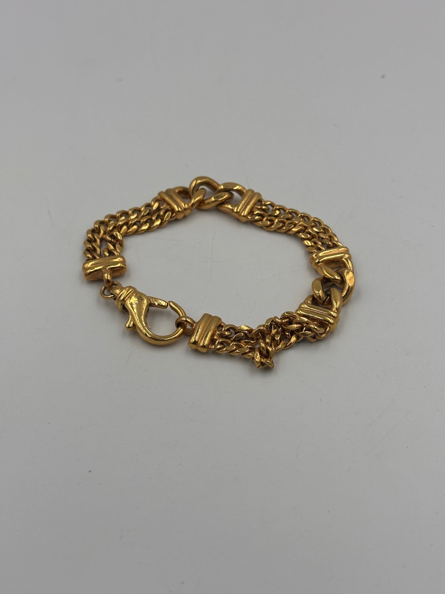 Vintage Geflochtenes Armband, Vergoldet