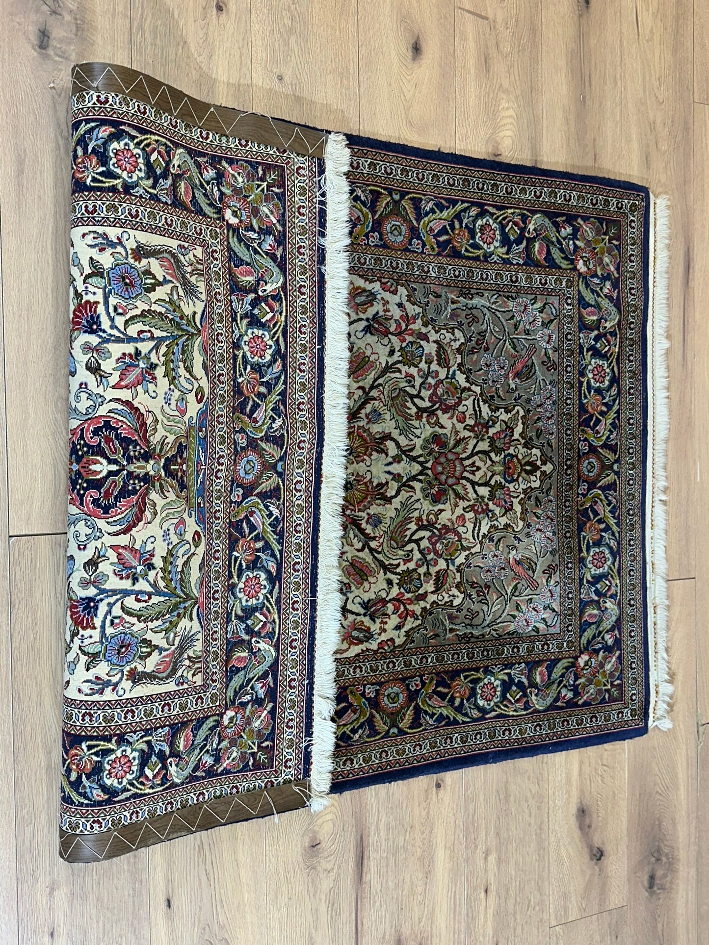 Orientteppich handgeknüpft Ghom Lebensbaum 165x110 cm