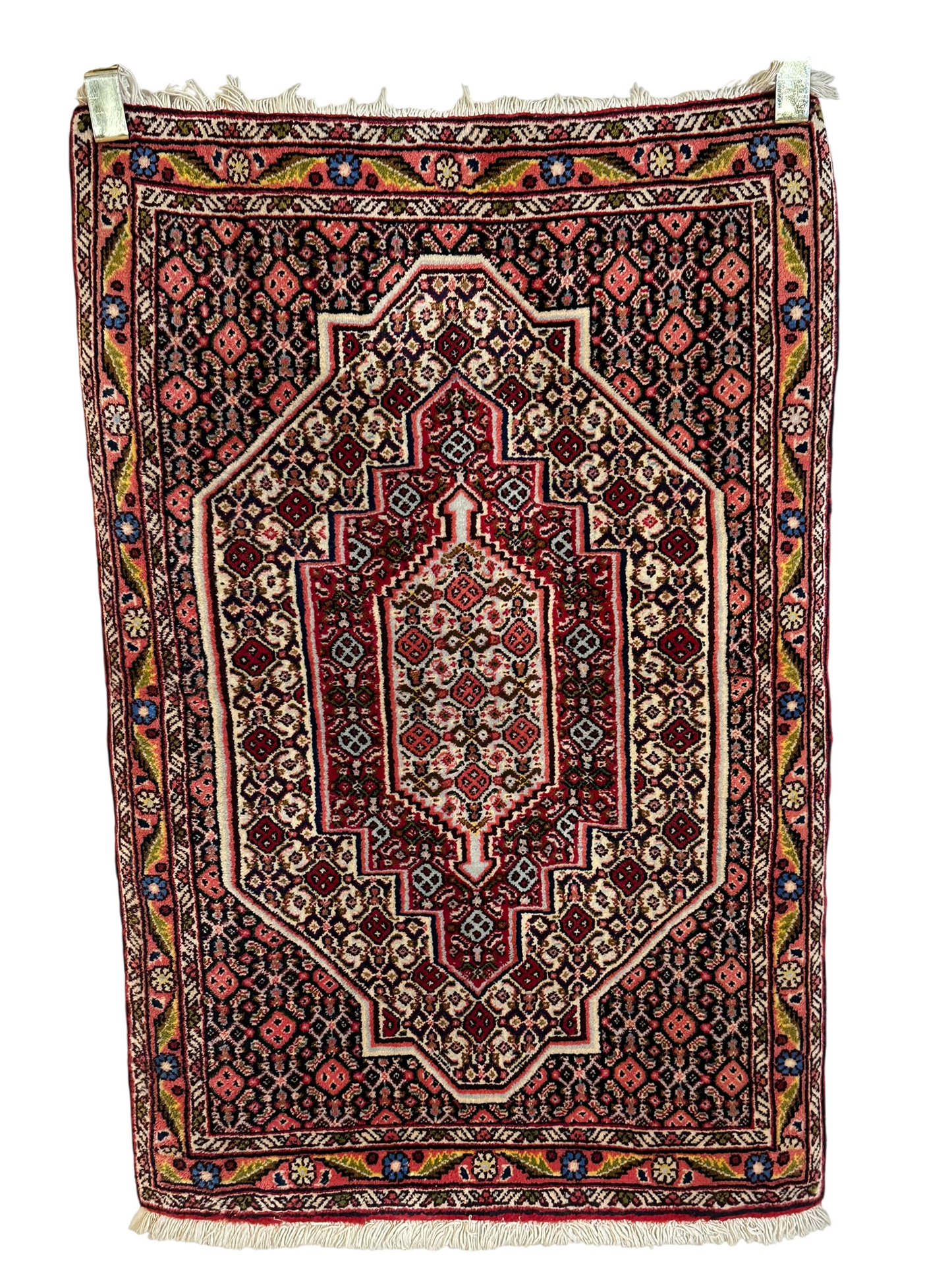 Orientteppich handgeknüpft Senneh Bidjar 105x70 cm