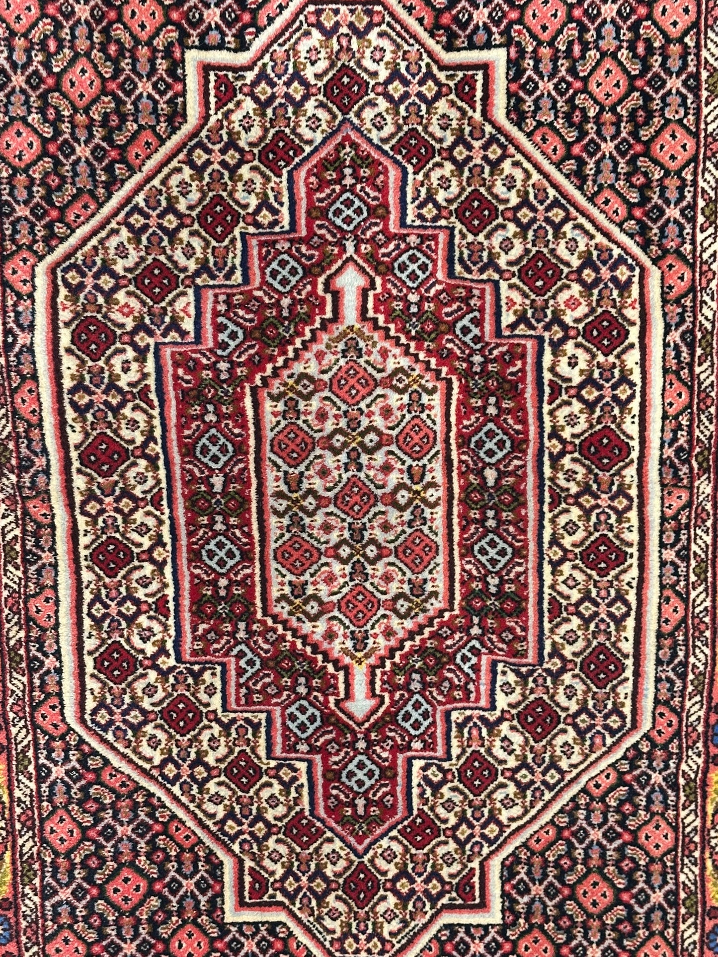 Orientteppich handgeknüpft Senneh Bidjar 105x70 cm