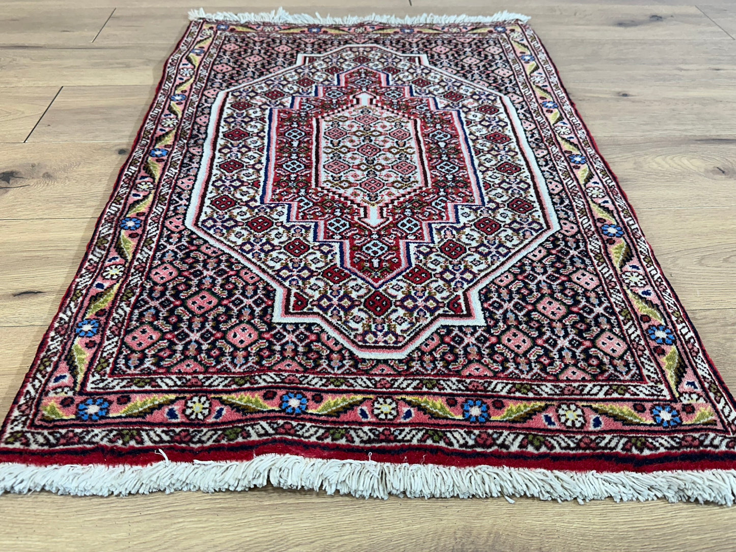 Orientteppich handgeknüpft Senneh Bidjar 105x70 cm