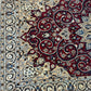 Orientteppich handgeknüpft Nain 220x127 cm mit Seide