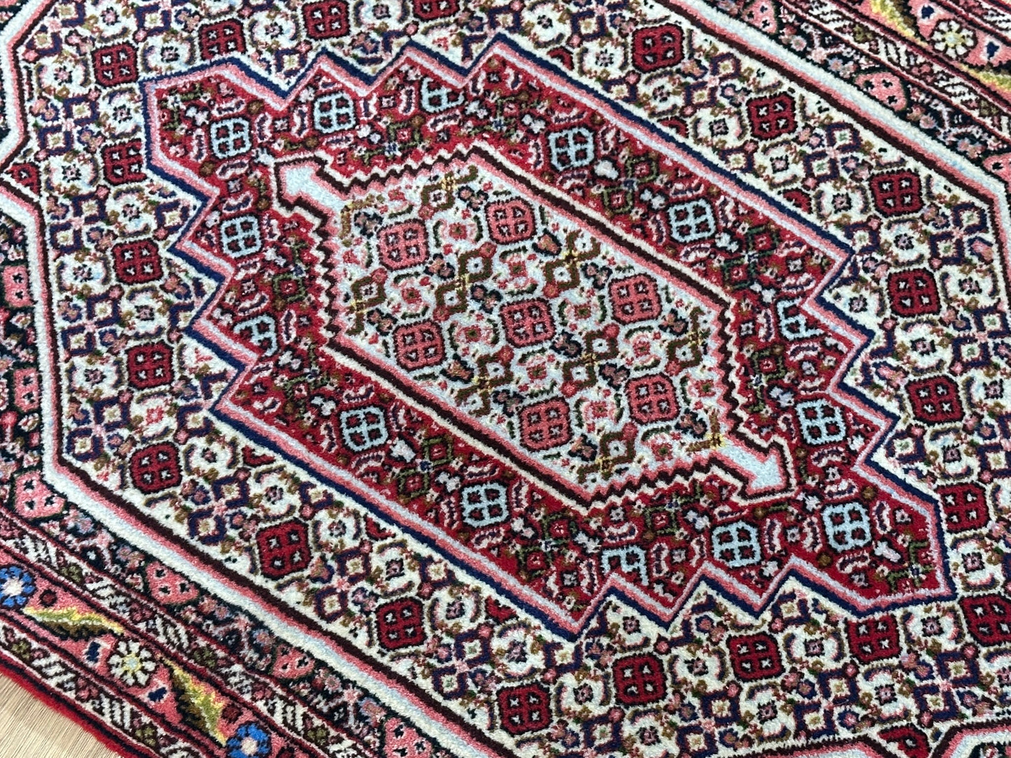 Orientteppich handgeknüpft Senneh Bidjar 105x70 cm