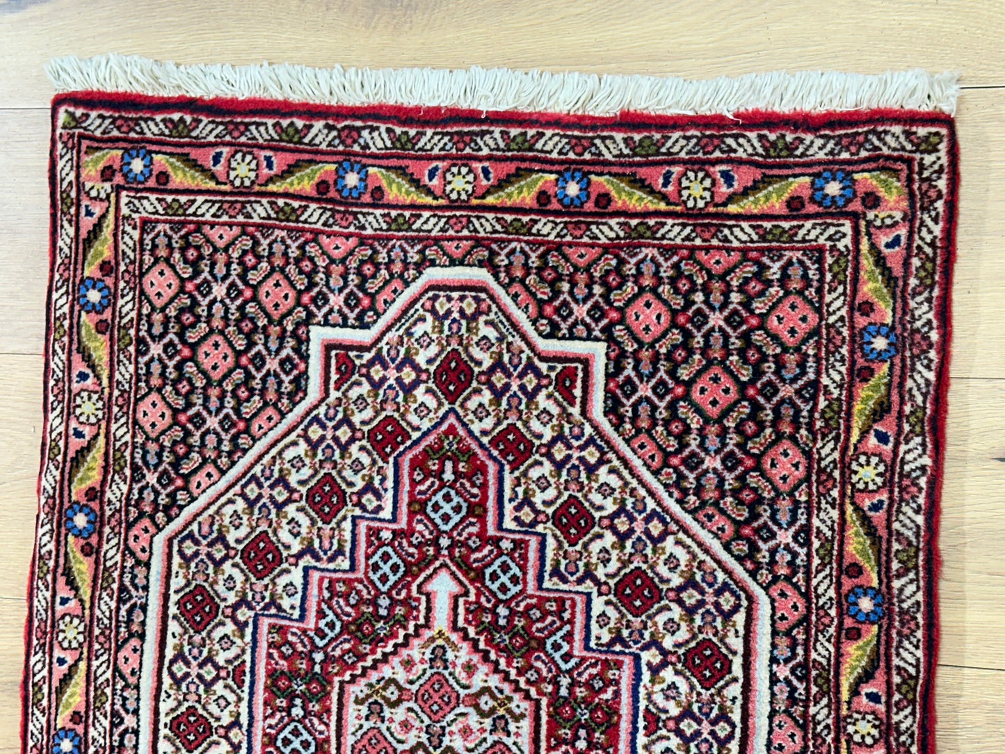 Orientteppich handgeknüpft Senneh Bidjar 105x70 cm