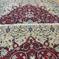 Orientteppich handgeknüpft Nain 220x127 cm mit Seide