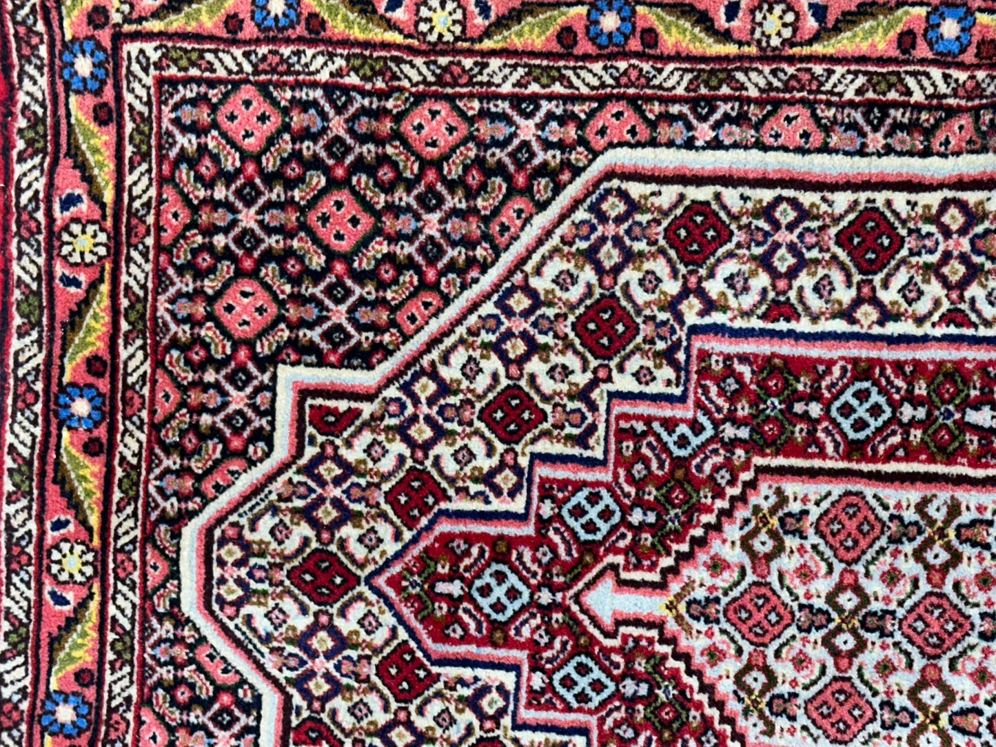 Orientteppich handgeknüpft Senneh Bidjar 105x70 cm