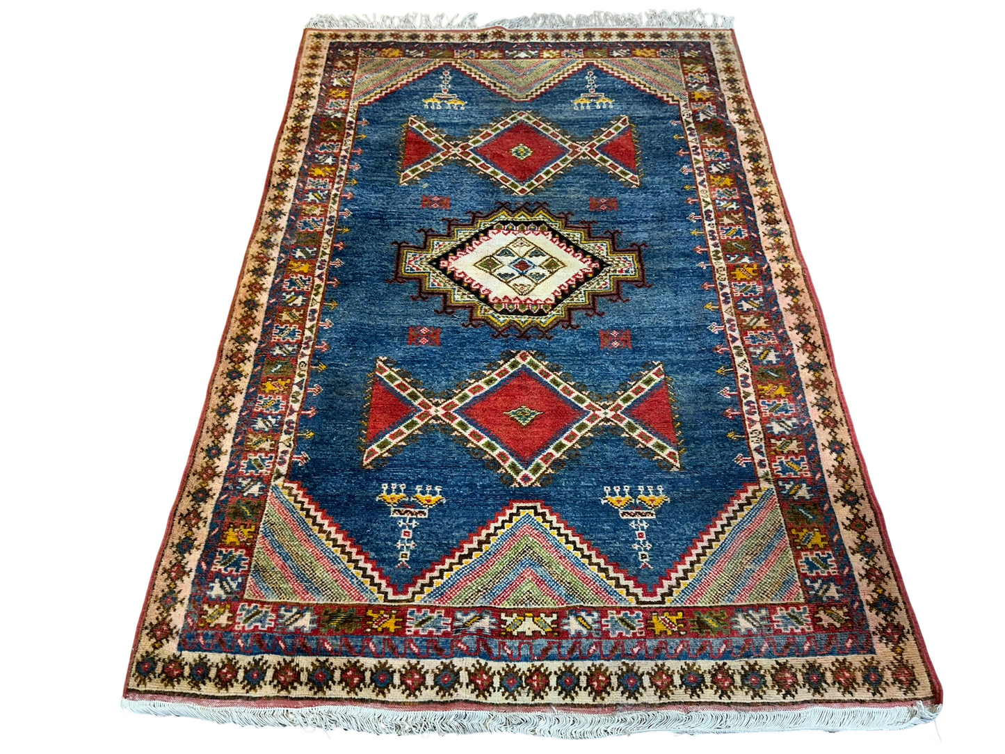 Antik Orientteppich handgeknüpft Türkei Anatolien Kazak Naturfarben 235x155
