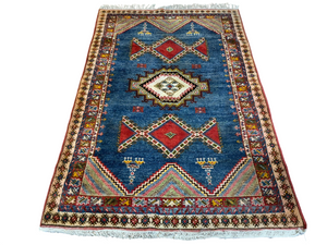 Antik Orientteppich handgeknüpft Türkei Anatolien Kazak Naturfarben 235x155