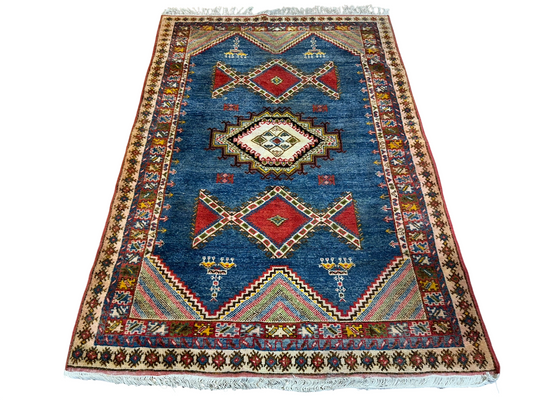 Antik Orientteppich handgeknüpft Türkei Anatolien Kazak Naturfarben 235x155
