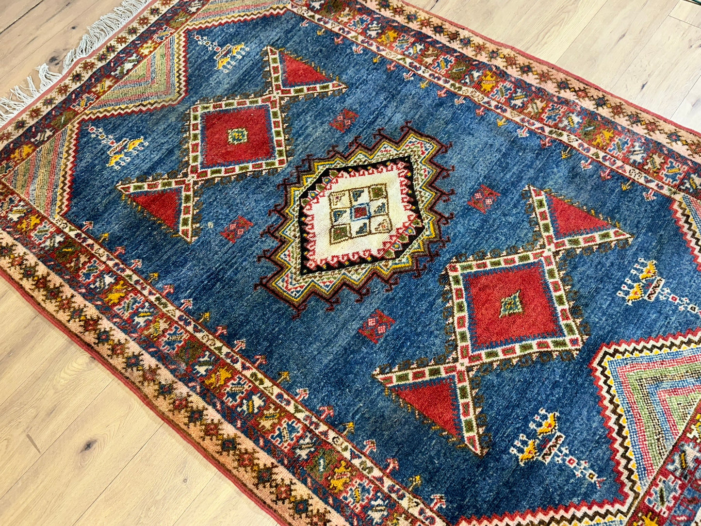 Antik Orientteppich handgeknüpft Türkei Anatolien Kazak Naturfarben 235x155