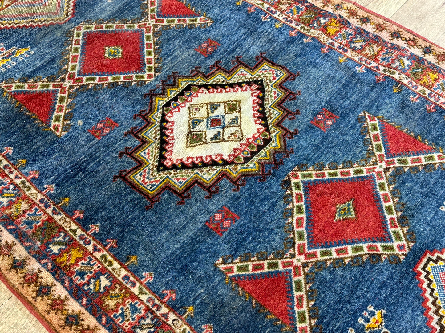 Antik Orientteppich handgeknüpft Türkei Anatolien Kazak Naturfarben 235x155