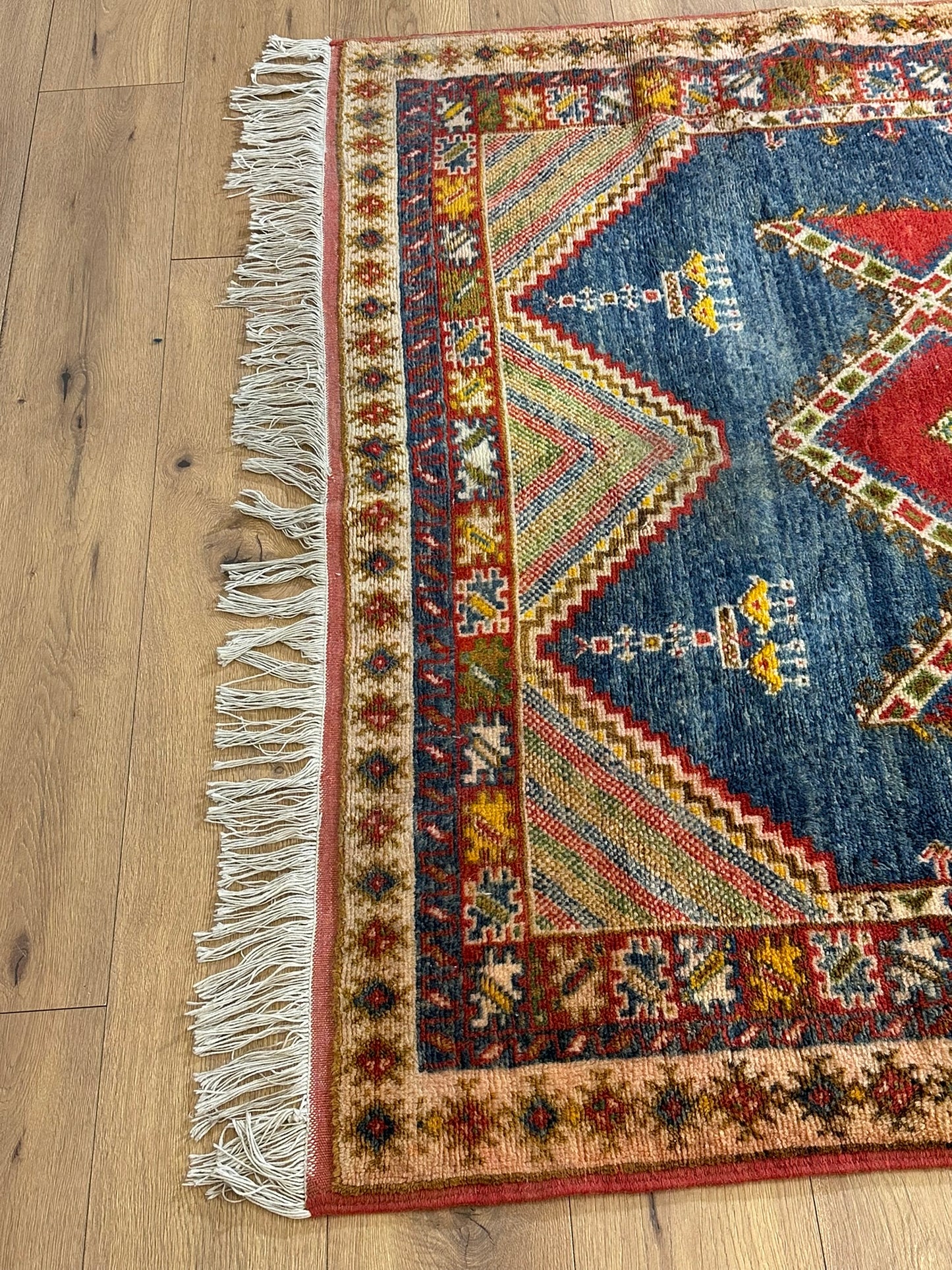 Antik Orientteppich handgeknüpft Türkei Anatolien Kazak Naturfarben 235x155