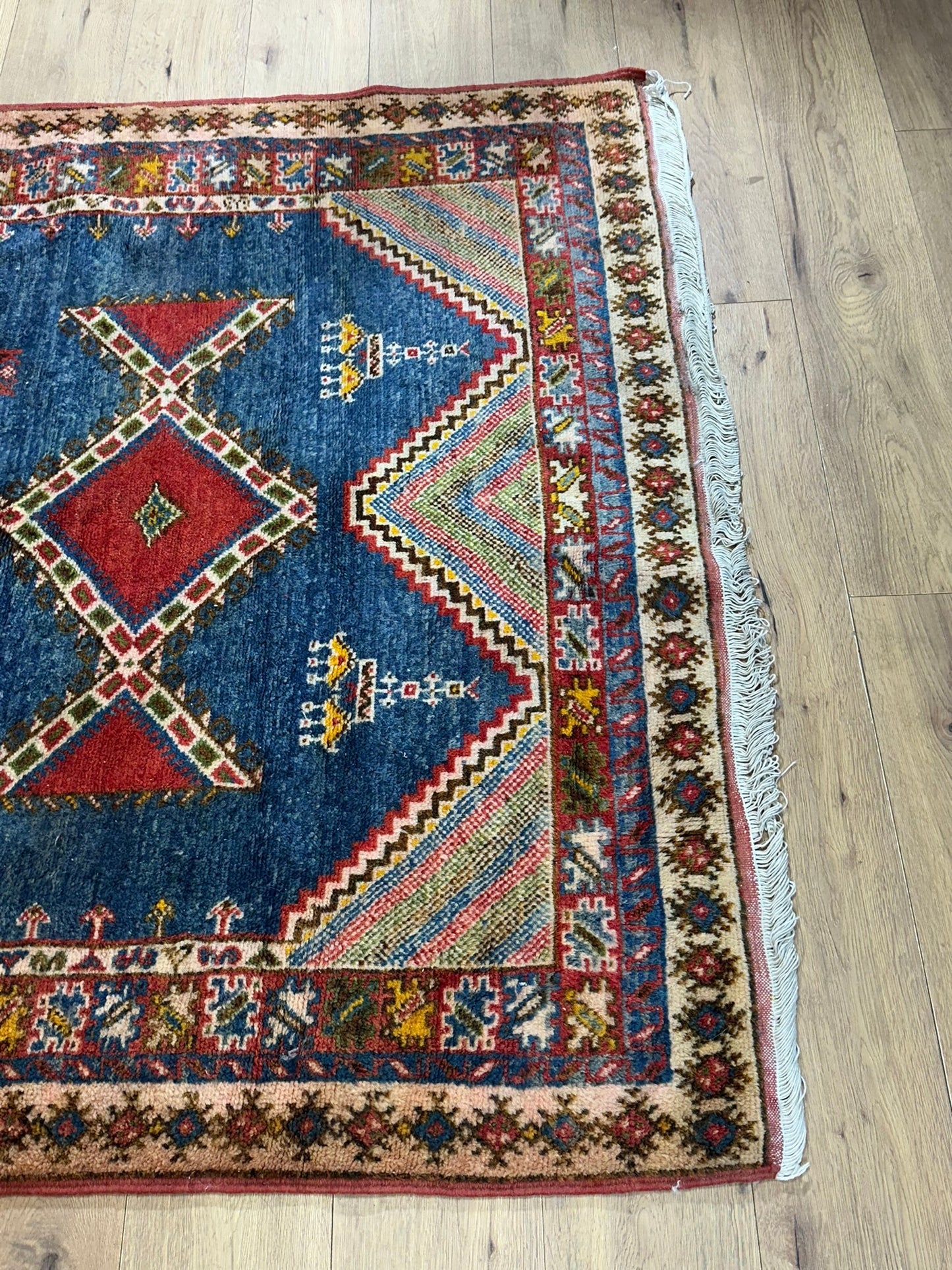 Antik Orientteppich handgeknüpft Türkei Anatolien Kazak Naturfarben 235x155