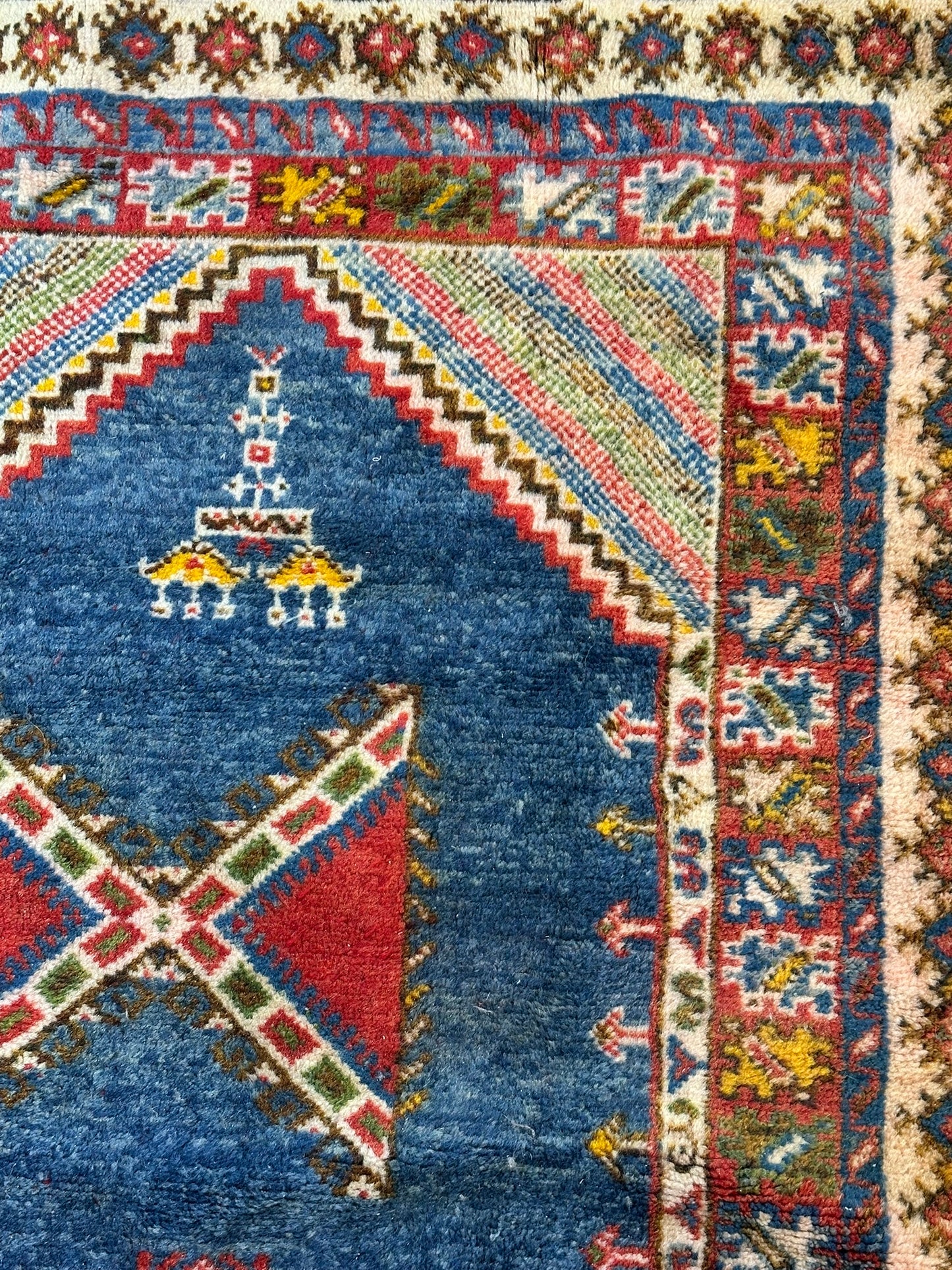 Antik Orientteppich handgeknüpft Türkei Anatolien Kazak Naturfarben 235x155
