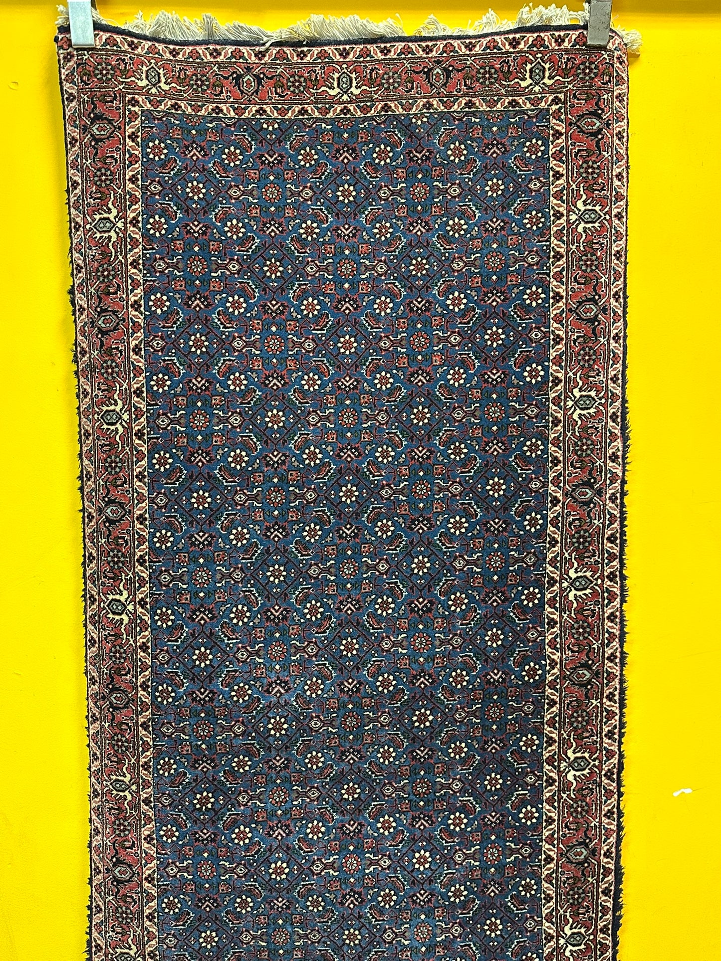 Orientteppich handgeknüpft 494x95 cm Bidjar Läufer
