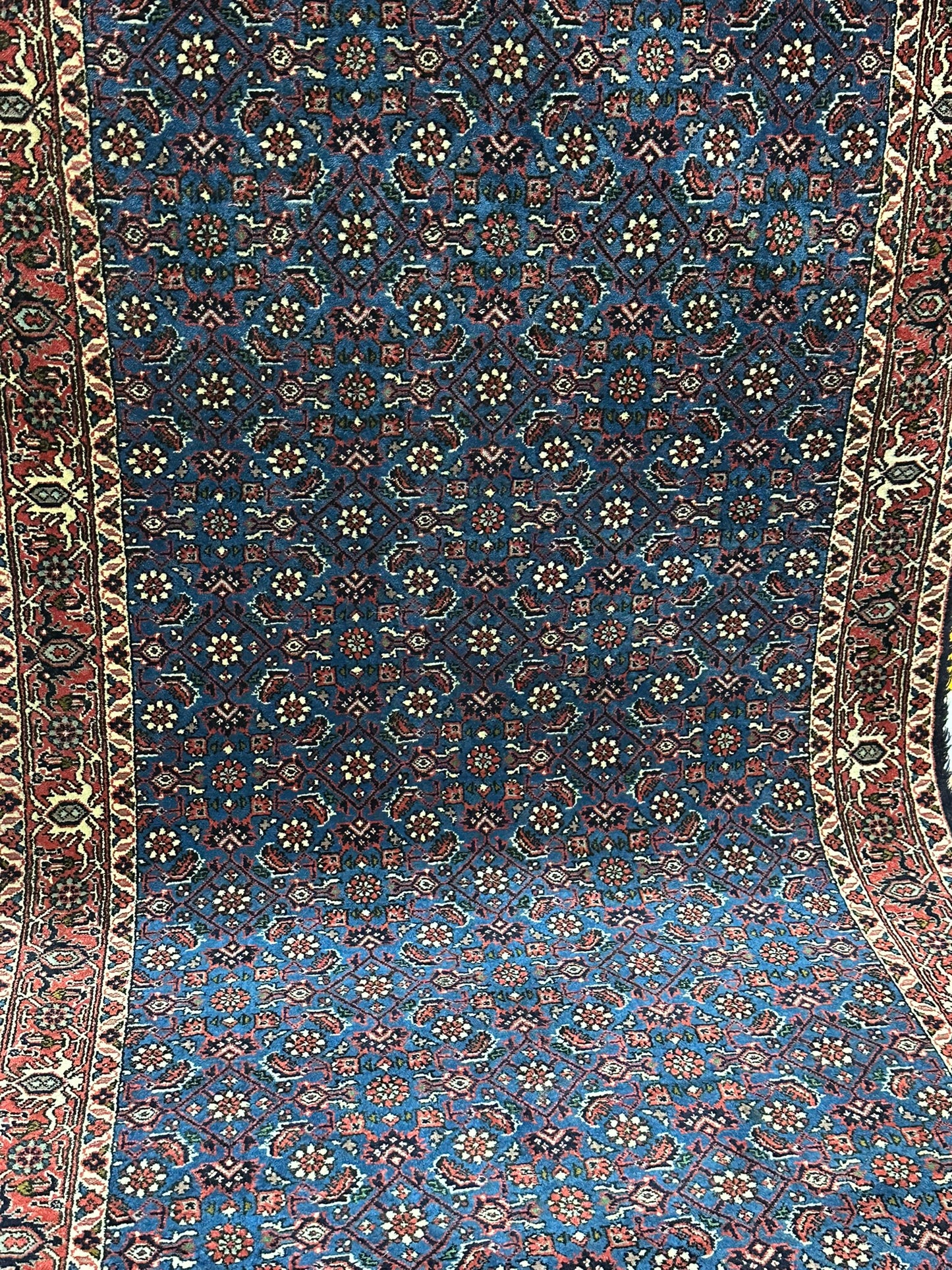 Orientteppich handgeknüpft 494x95 cm Bidjar Läufer