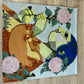Wandteppich Gobelin Portugal Bjørn Wiinblad Camellia 87x80 cm
