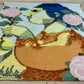 Wandteppich Gobelin Portugal Bjørn Wiinblad Camellia 87x80 cm