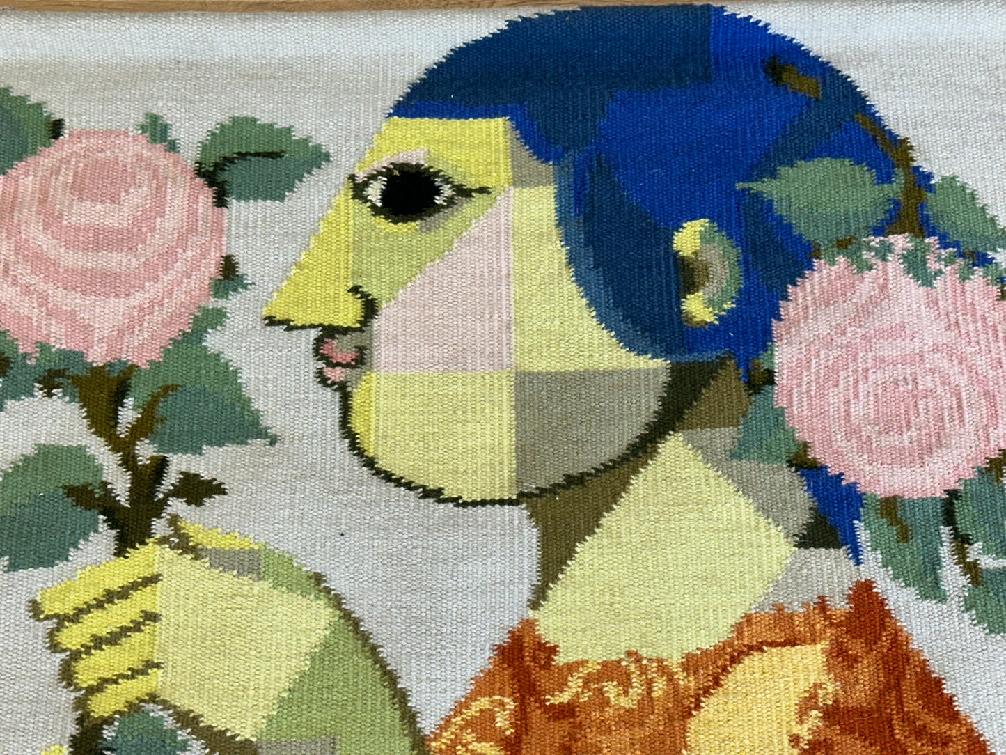 Wandteppich Gobelin Portugal Bjørn Wiinblad Camellia 87x80 cm