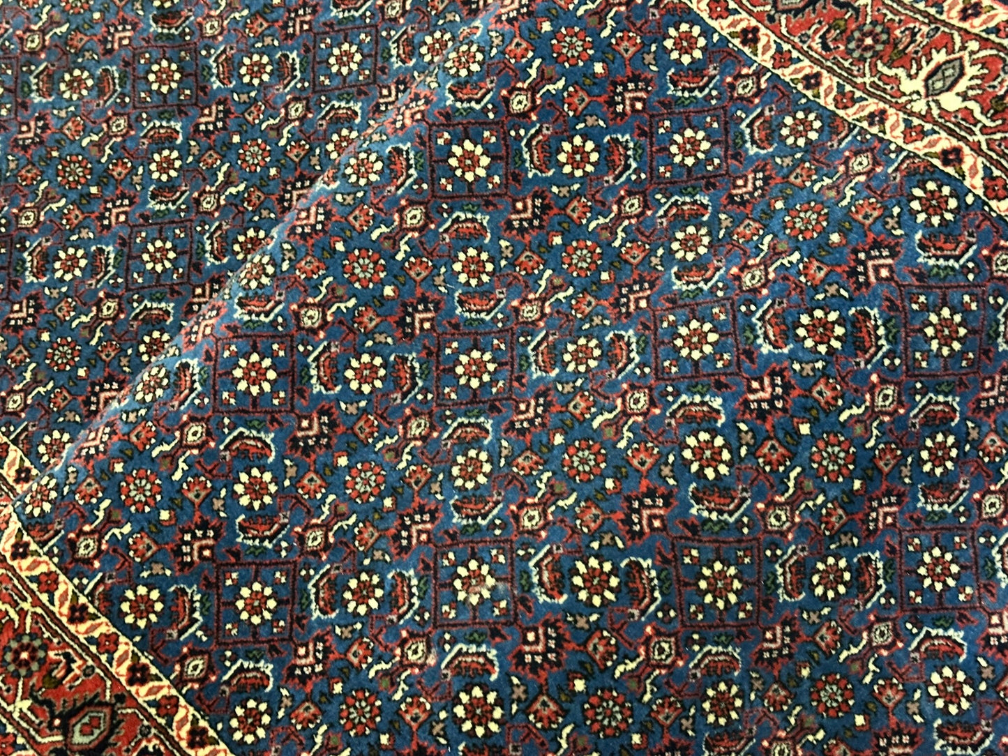 Orientteppich handgeknüpft 494x95 cm Bidjar Läufer