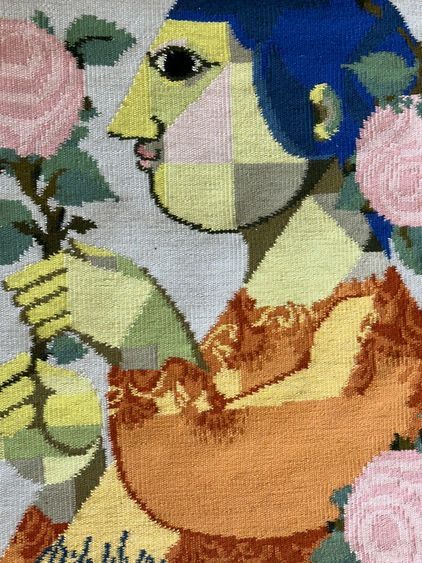 Wandteppich Gobelin Portugal Bjørn Wiinblad Camellia 87x80 cm