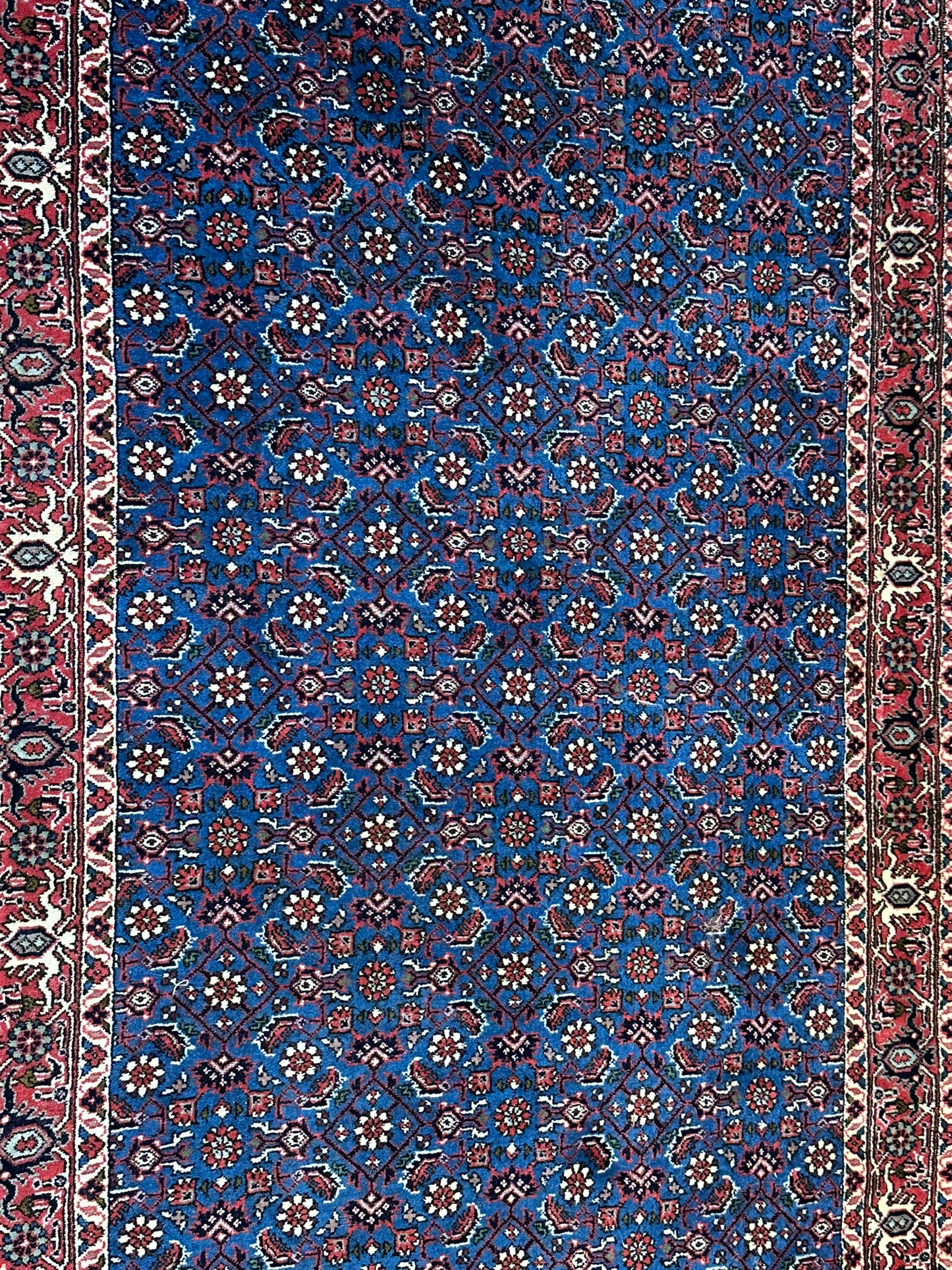 Orientteppich handgeknüpft 494x95 cm Bidjar Läufer
