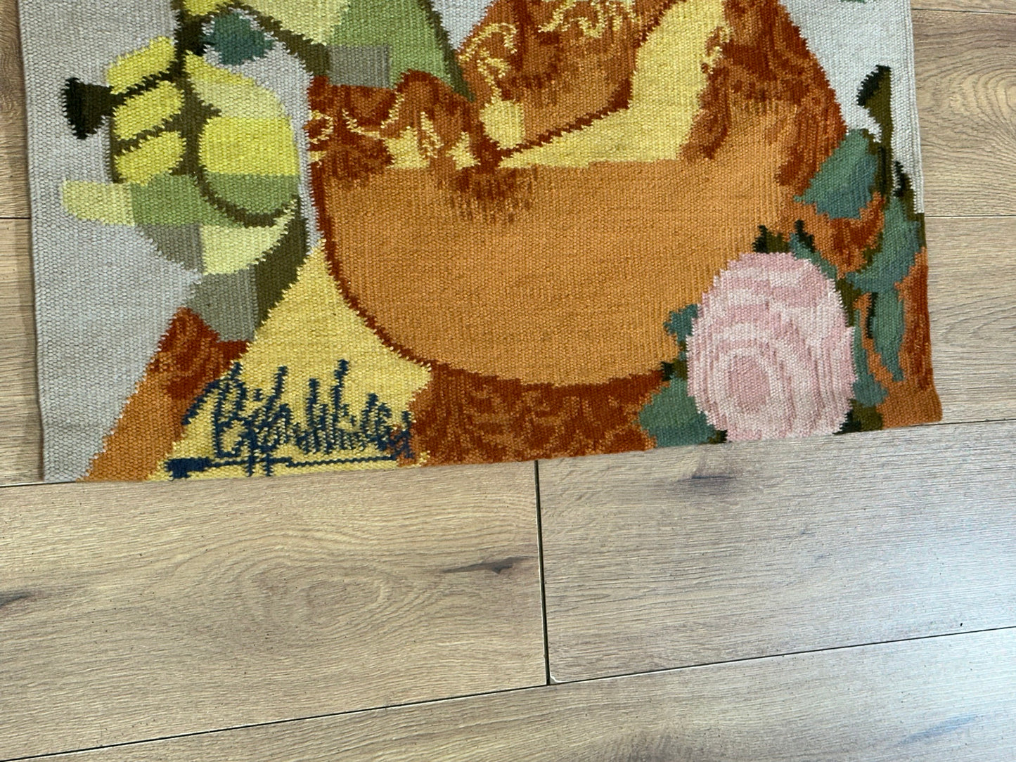 Wandteppich Gobelin Portugal Bjørn Wiinblad Camellia 87x80 cm