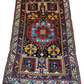 Antiker Orientteppich handgeknüpft Bachtiar Wolle 215x135 cm