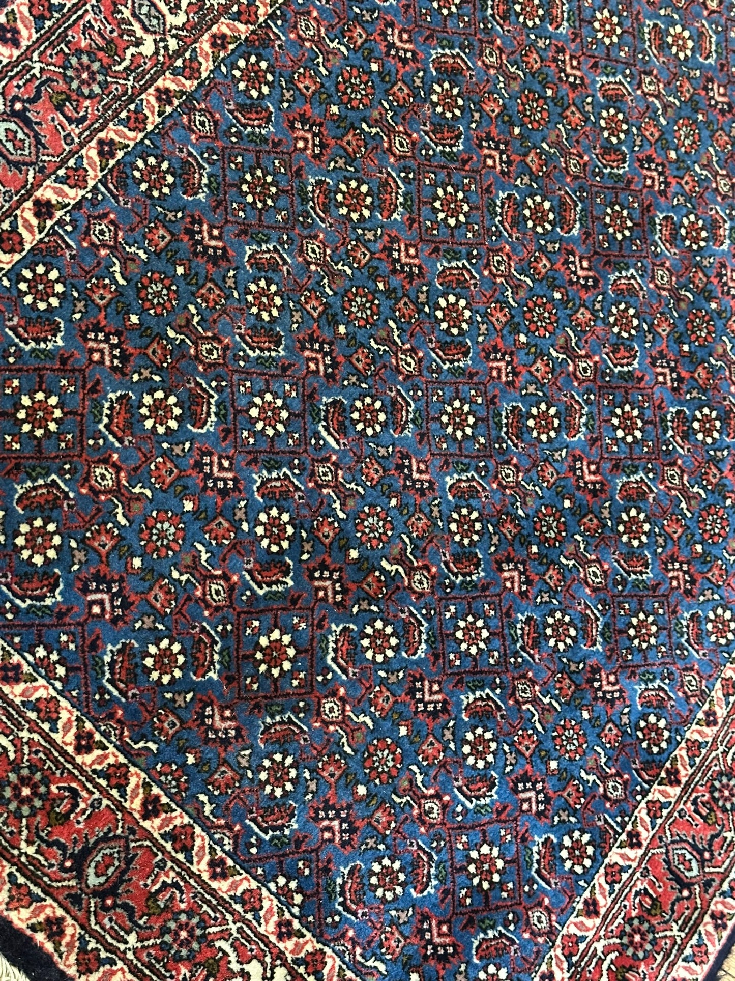 Orientteppich handgeknüpft 494x95 cm Bidjar Läufer