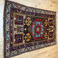 Antiker Orientteppich handgeknüpft Bachtiar Wolle 215x135 cm