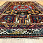 Antiker Orientteppich handgeknüpft Bachtiar Wolle 215x135 cm