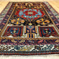 Antiker Orientteppich handgeknüpft Bachtiar Wolle 215x135 cm