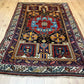 Antiker Orientteppich handgeknüpft Bachtiar Wolle 215x135 cm
