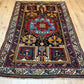 Antiker Orientteppich handgeknüpft Bachtiar Wolle 215x135 cm