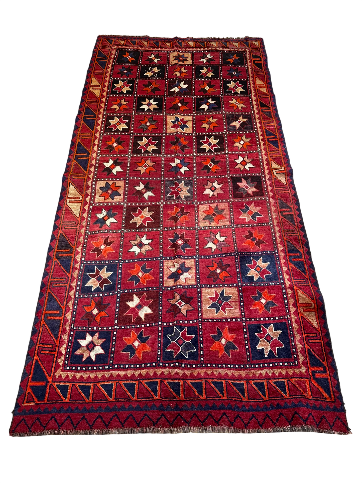 Orientteppich handgeknüpft Afghan Mauri 300x145 cm