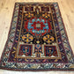 Antiker Orientteppich handgeknüpft Bachtiar Wolle 215x135 cm