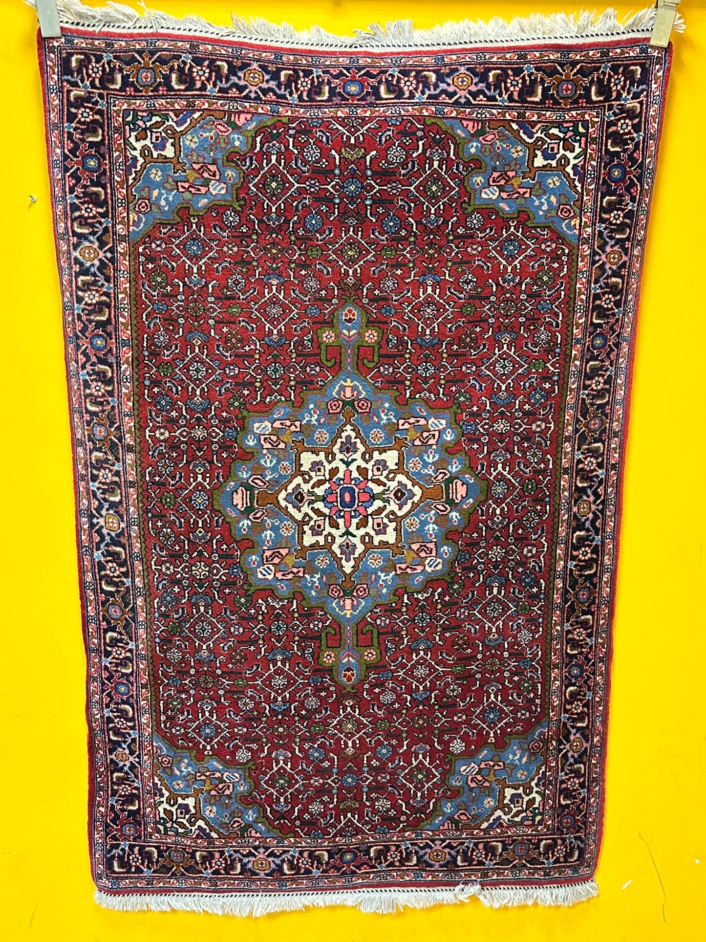 Orientteppich handgeknüpft Bidjar 155x100 cm Medaillon sehr gut