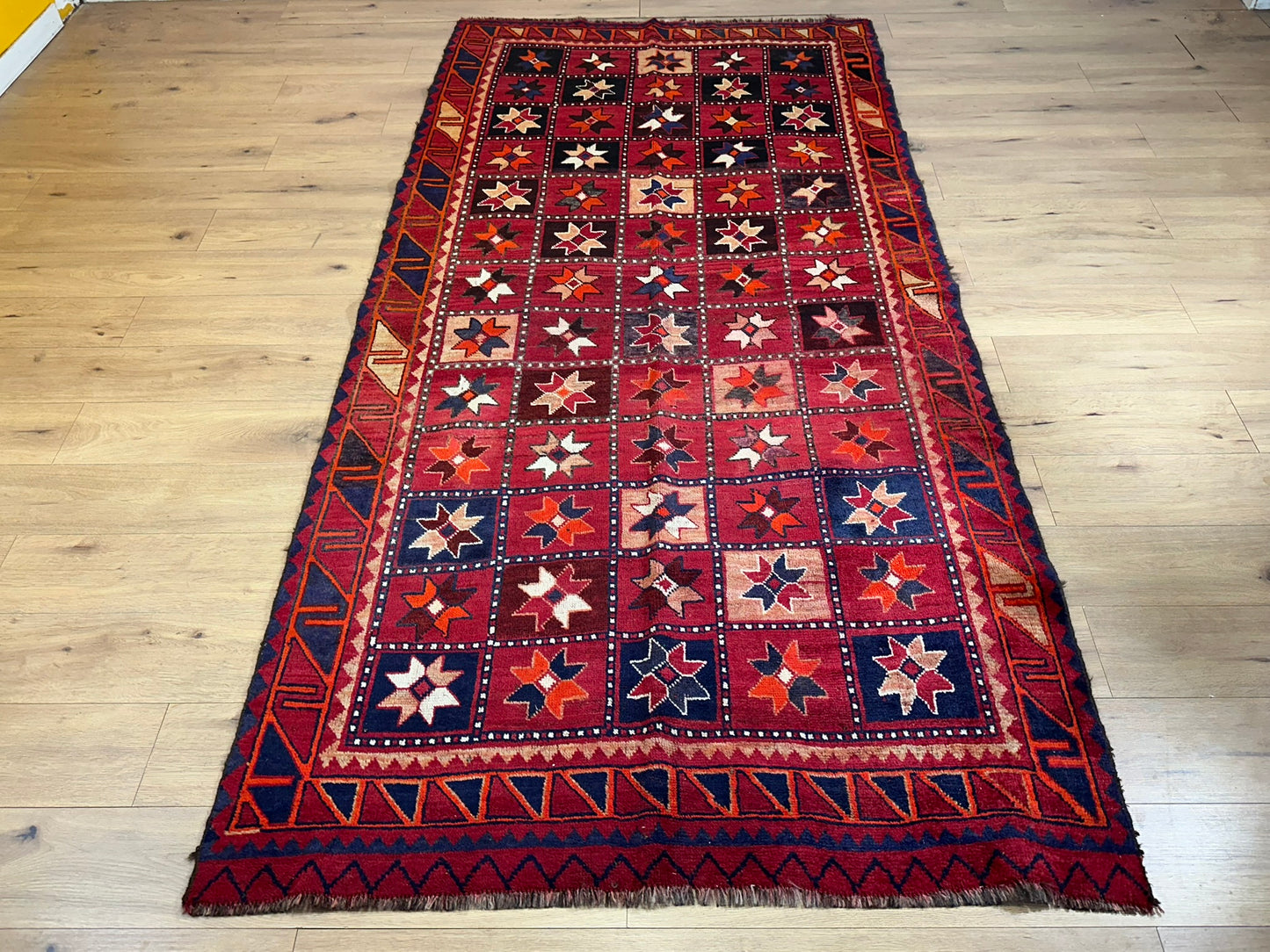 Orientteppich handgeknüpft Afghan Mauri 300x145 cm