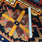 Antiker Orientteppich handgeknüpft Bachtiar Wolle 215x135 cm