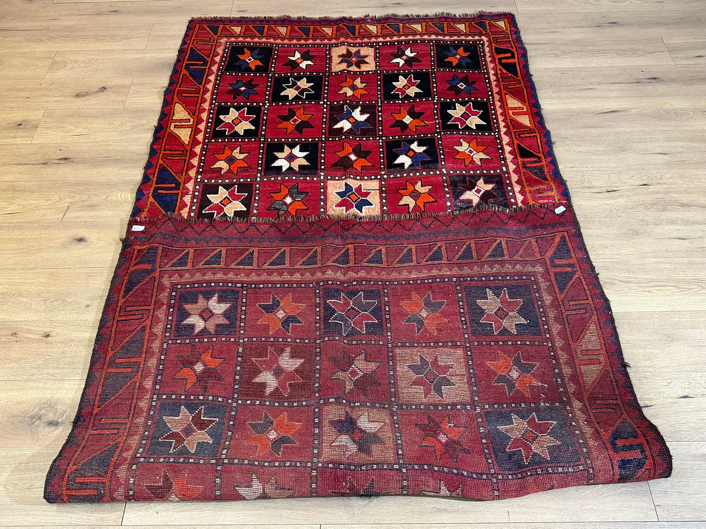 Orientteppich handgeknüpft Afghan Mauri 300x145 cm