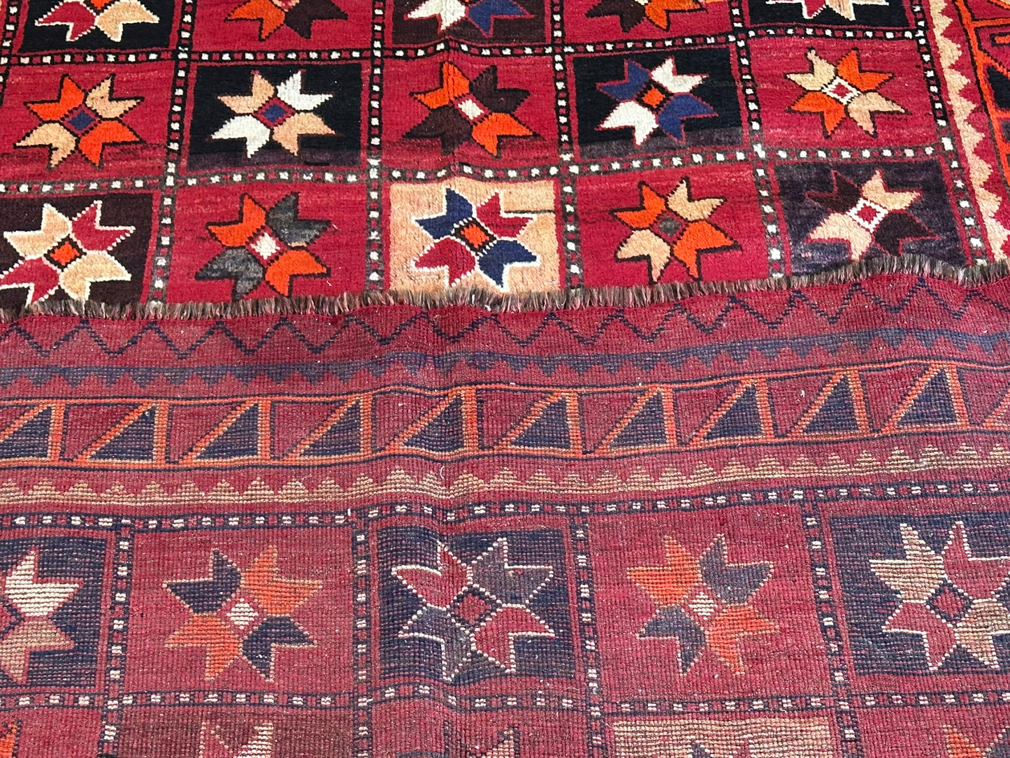 Orientteppich handgeknüpft Afghan Mauri 300x145 cm