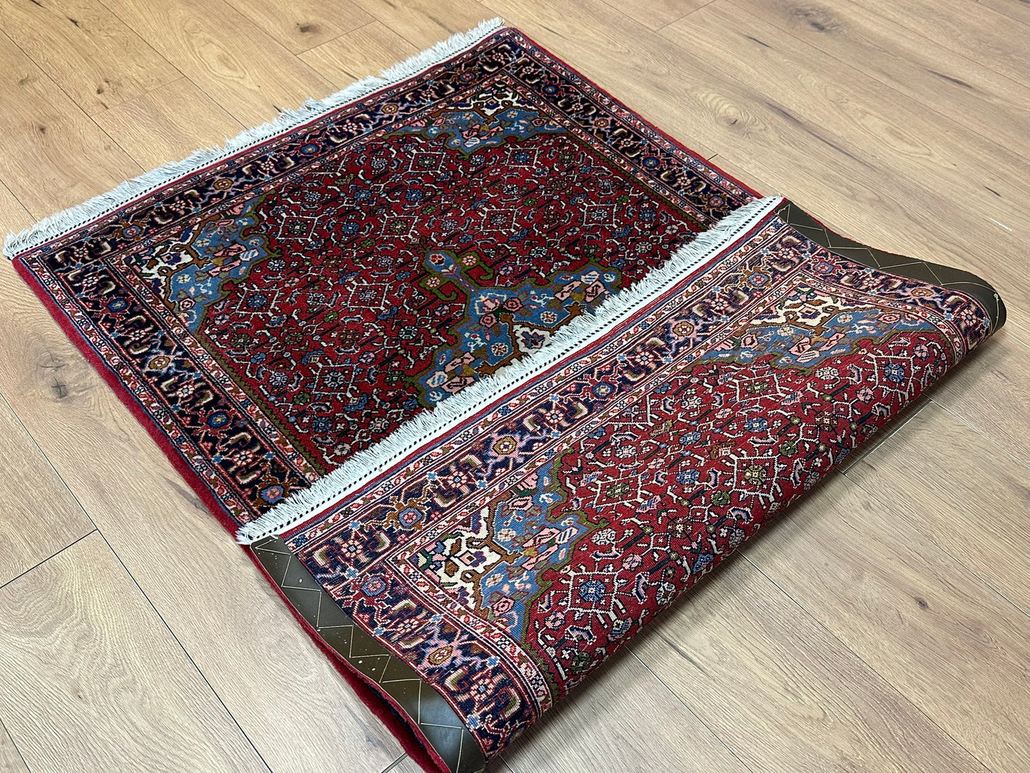Orientteppich handgeknüpft Bidjar 155x100 cm Medaillon sehr gut