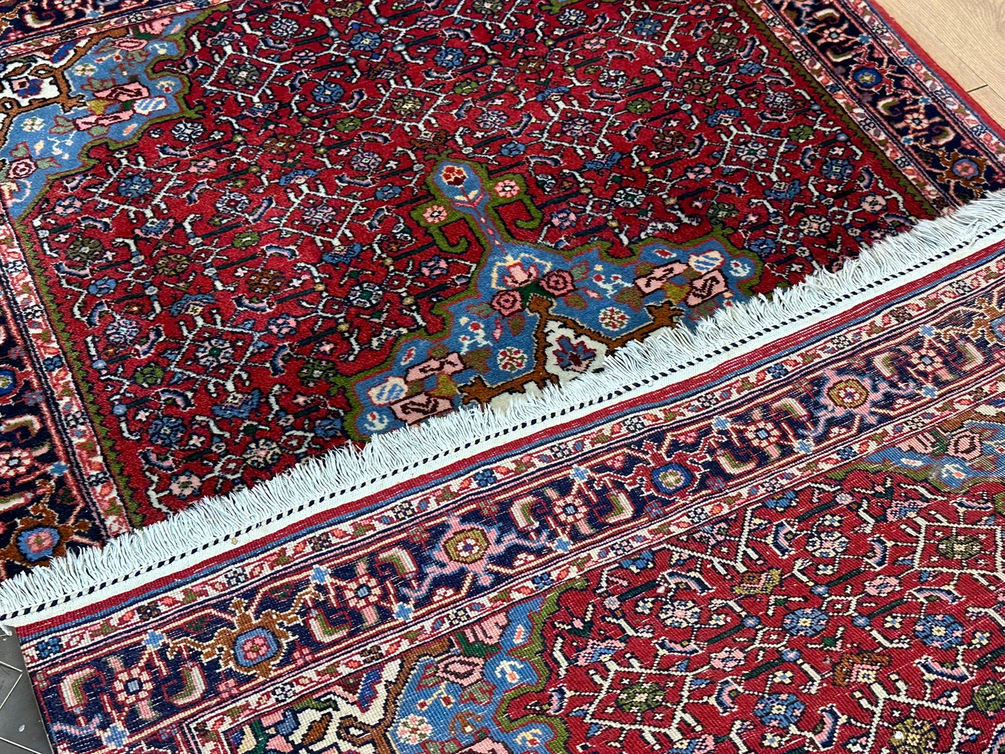 Orientteppich handgeknüpft Bidjar 155x100 cm Medaillon sehr gut