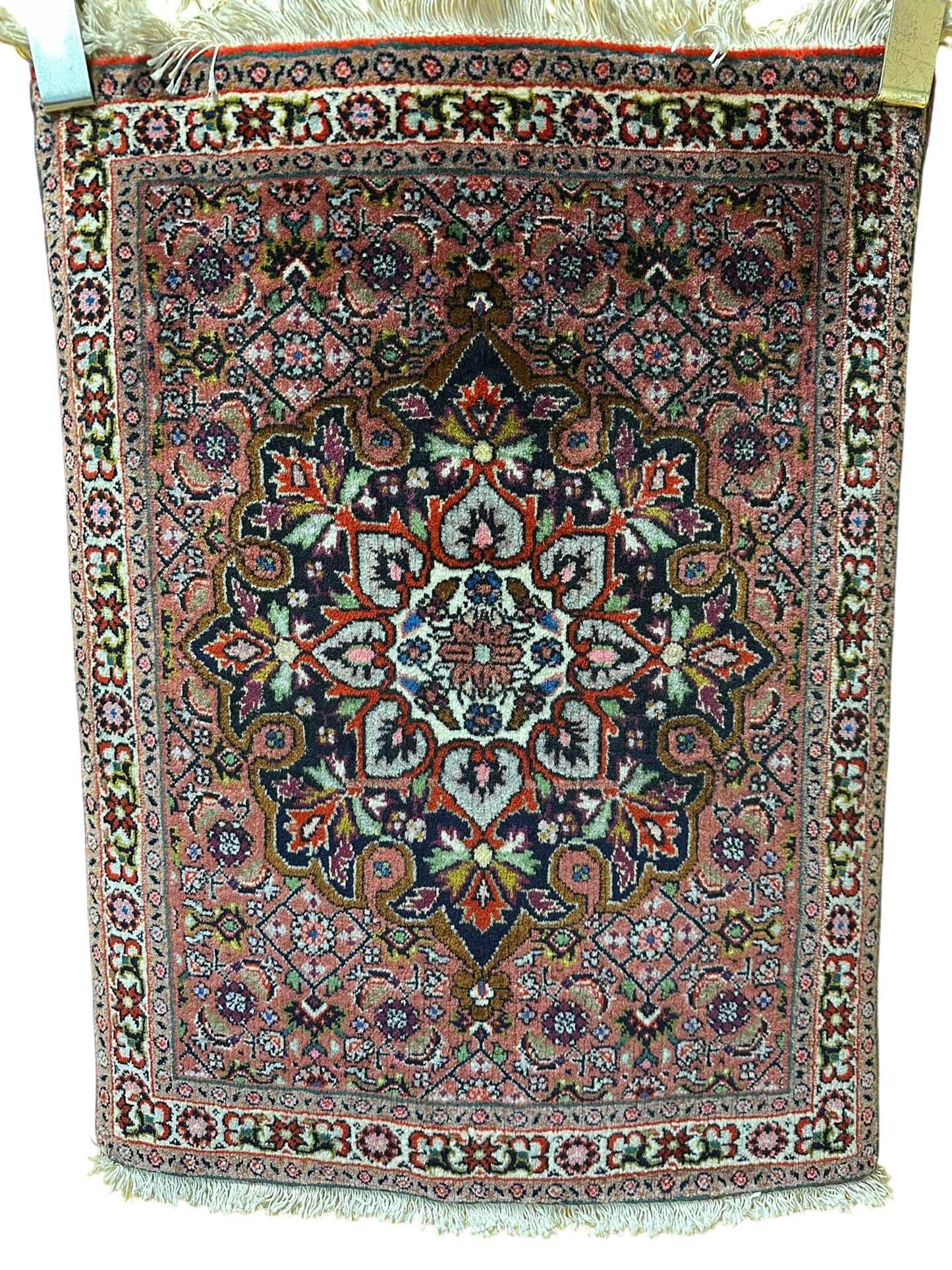Orientteppich handgeknüpft Bidjar 67x52 cm Medallion