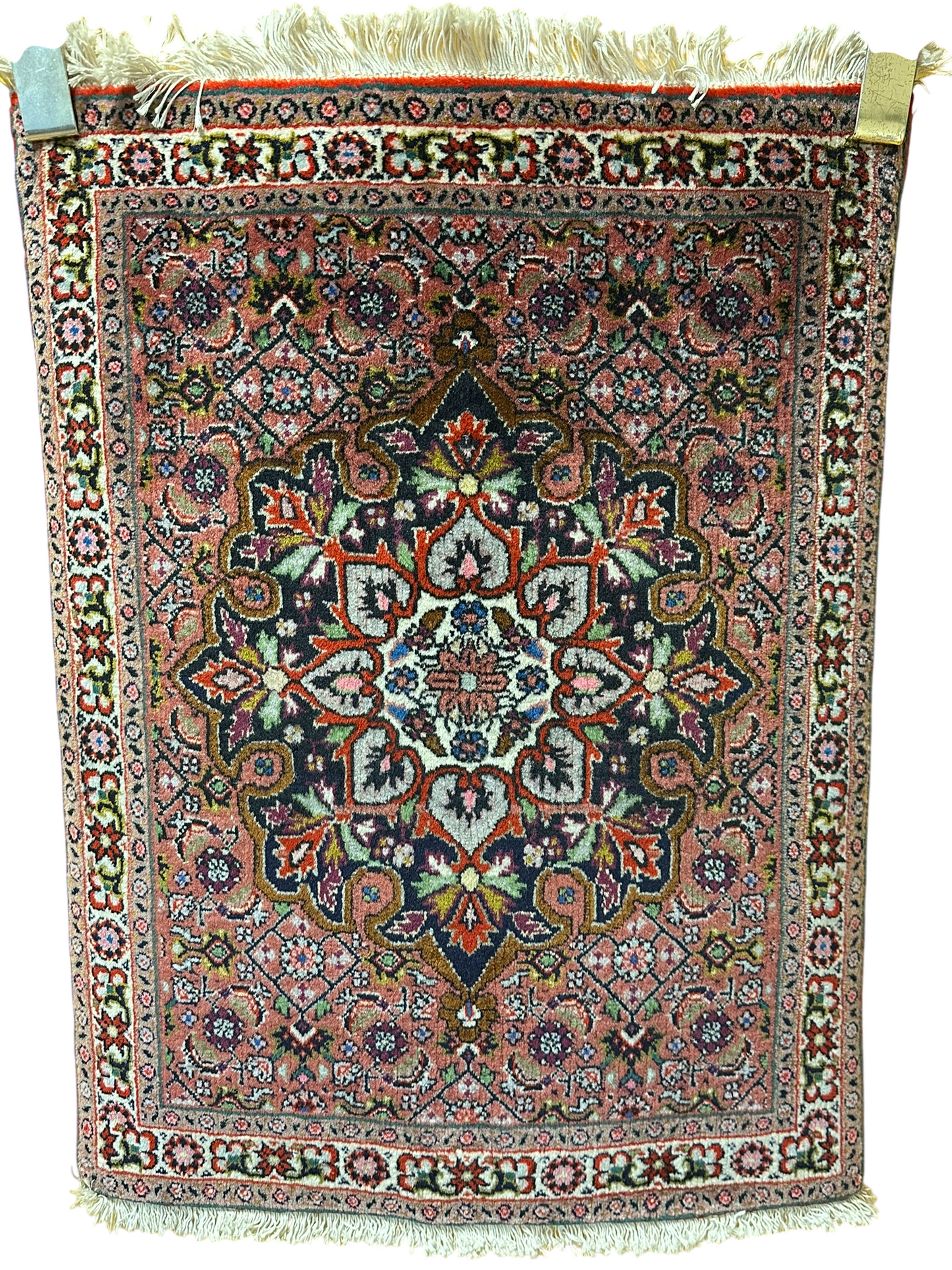 Orientteppich handgeknüpft Bidjar 67x52 cm Medallion